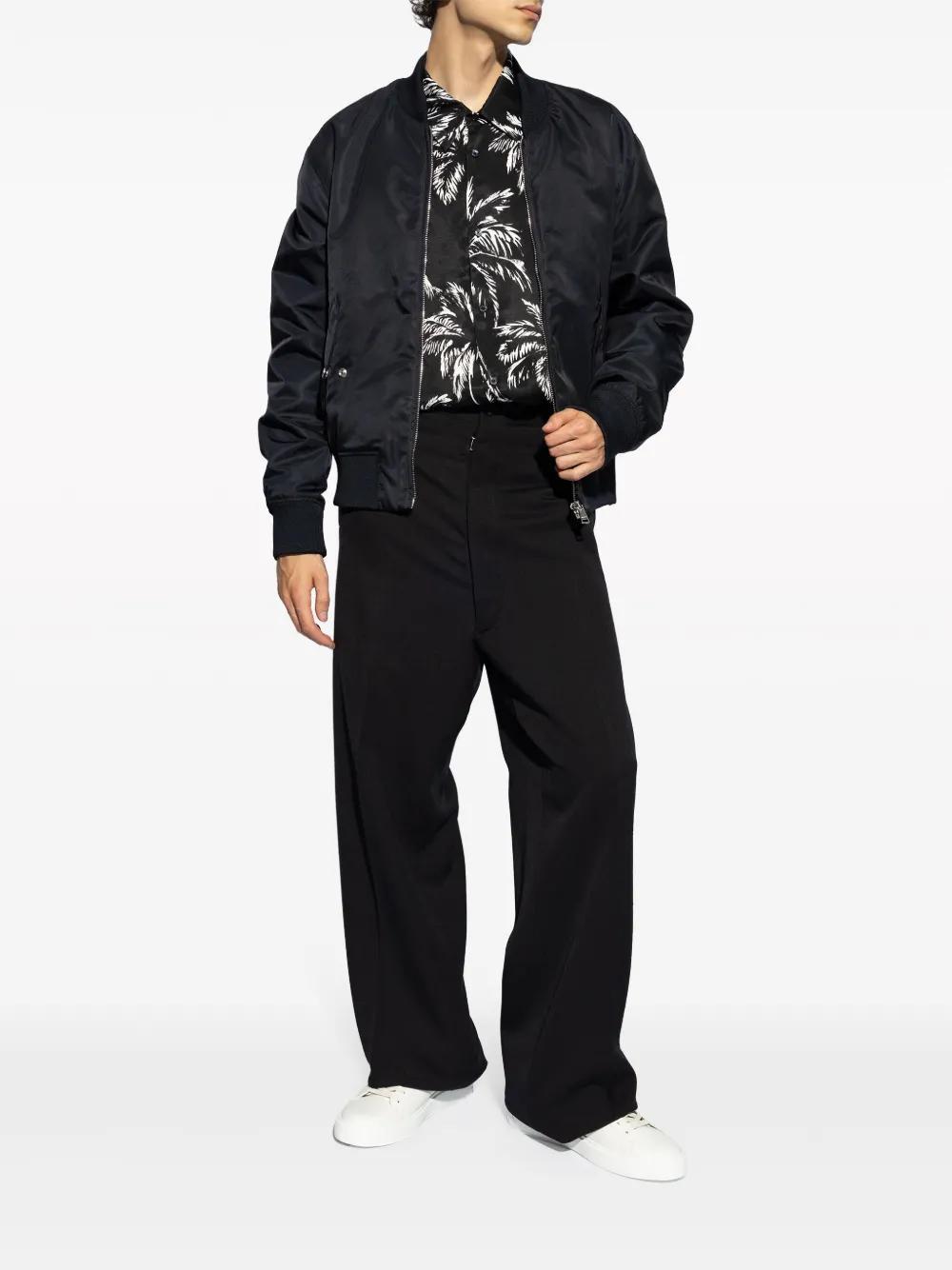 logo-embroidered bomber jacket Product Image