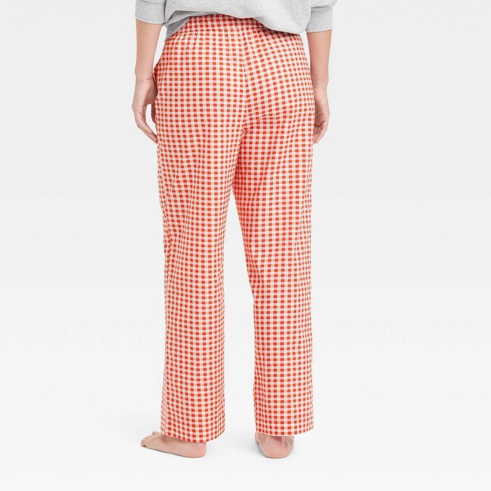 Women's Gingham Graphic Boxer Pants - Red Product Image