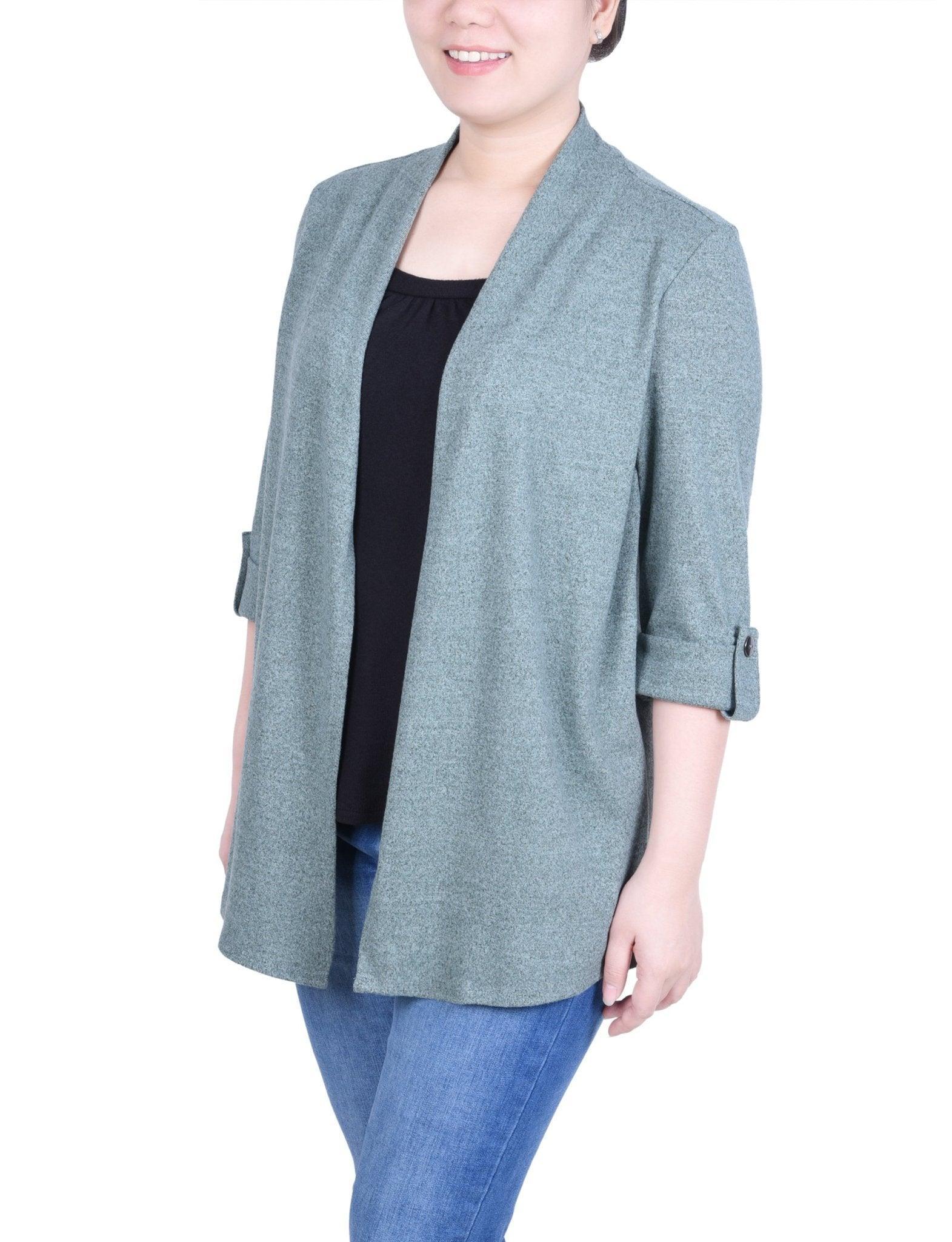 3/4 Length Sleeve Two In One Top - Petite Product Image