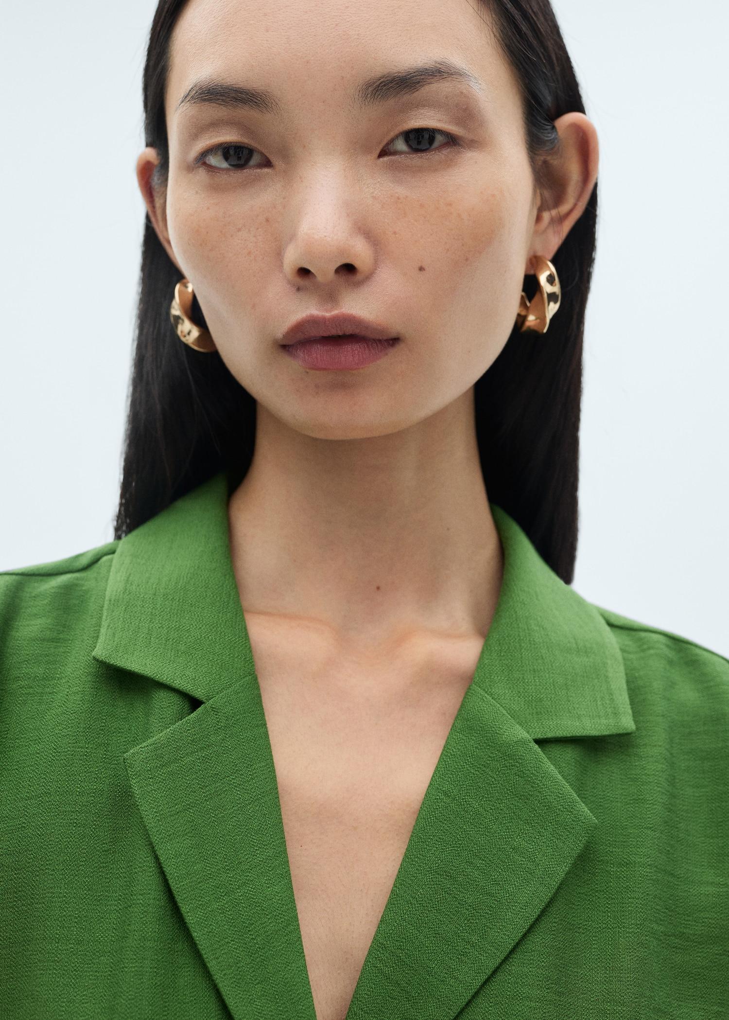 Bow shirt dress - Women | MANGO USA Product Image