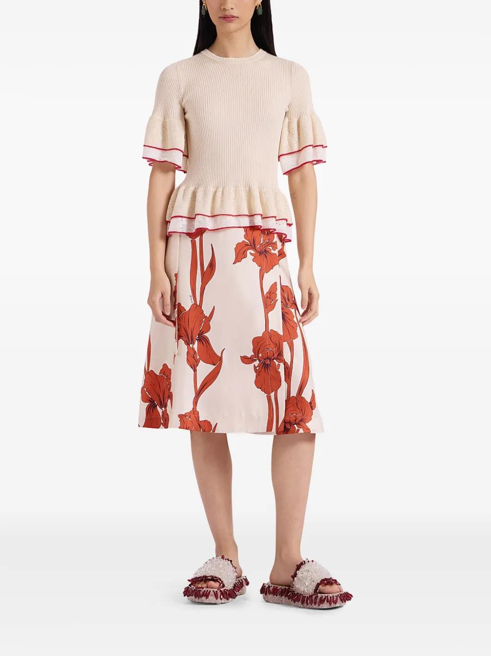 wrap-design skirt  Product Image