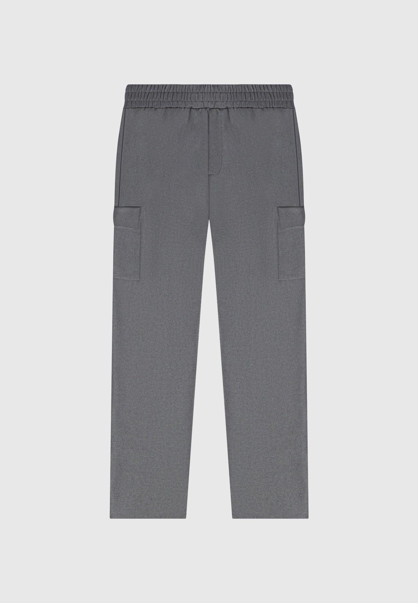 Angular Pocket Cargo Pants - Grey Marl Male Product Image