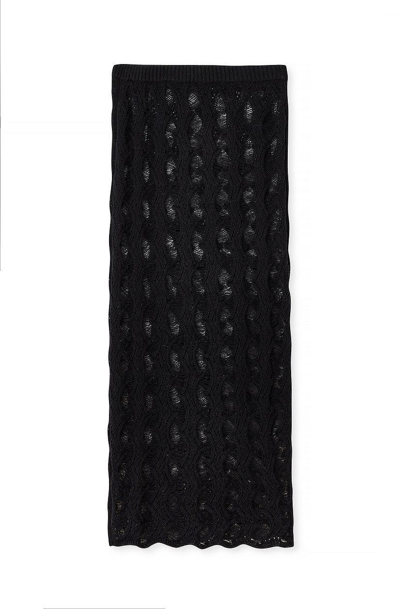 Crochet Knitted Maxi Skirt Product Image