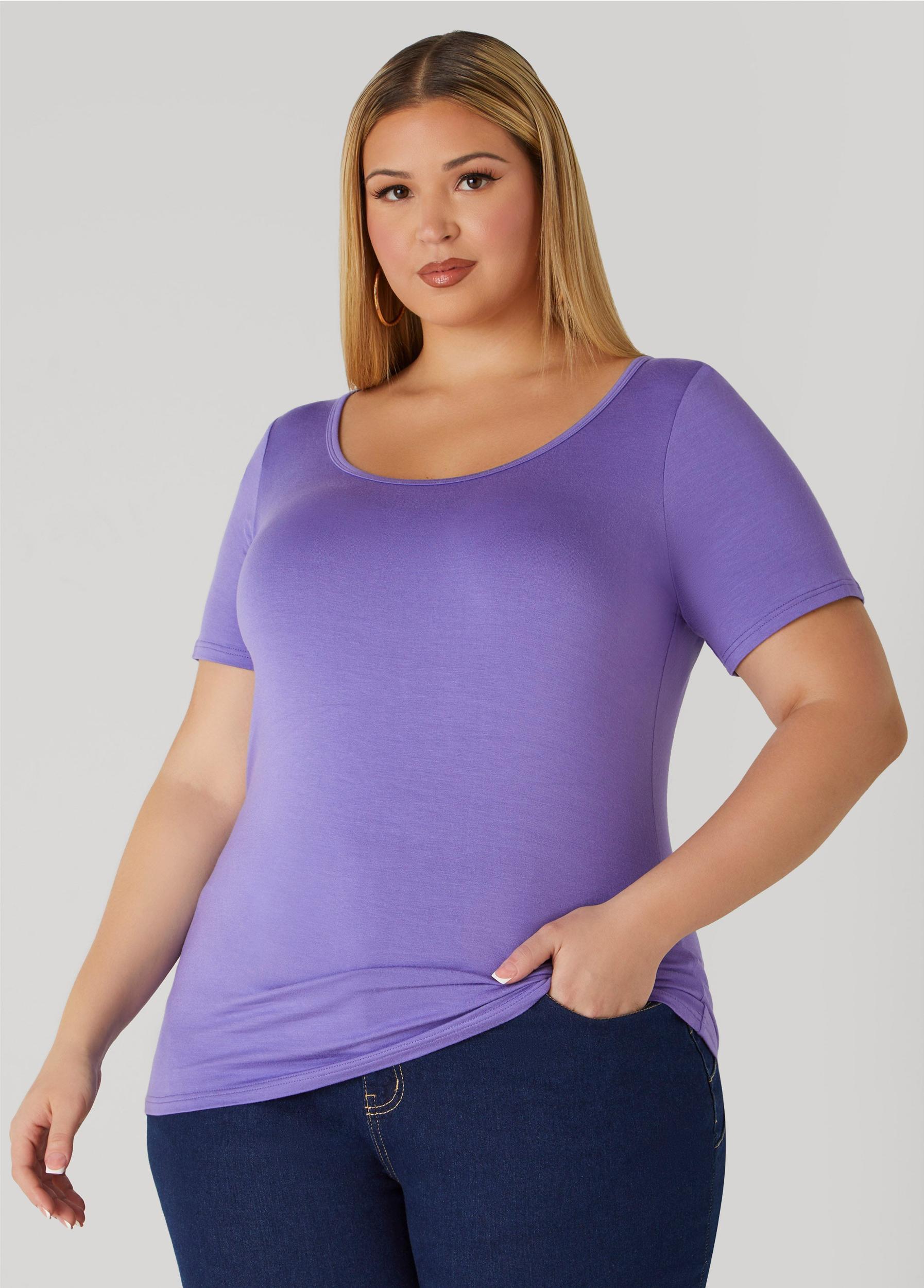 Basic Scoop Neck Tee Product Image