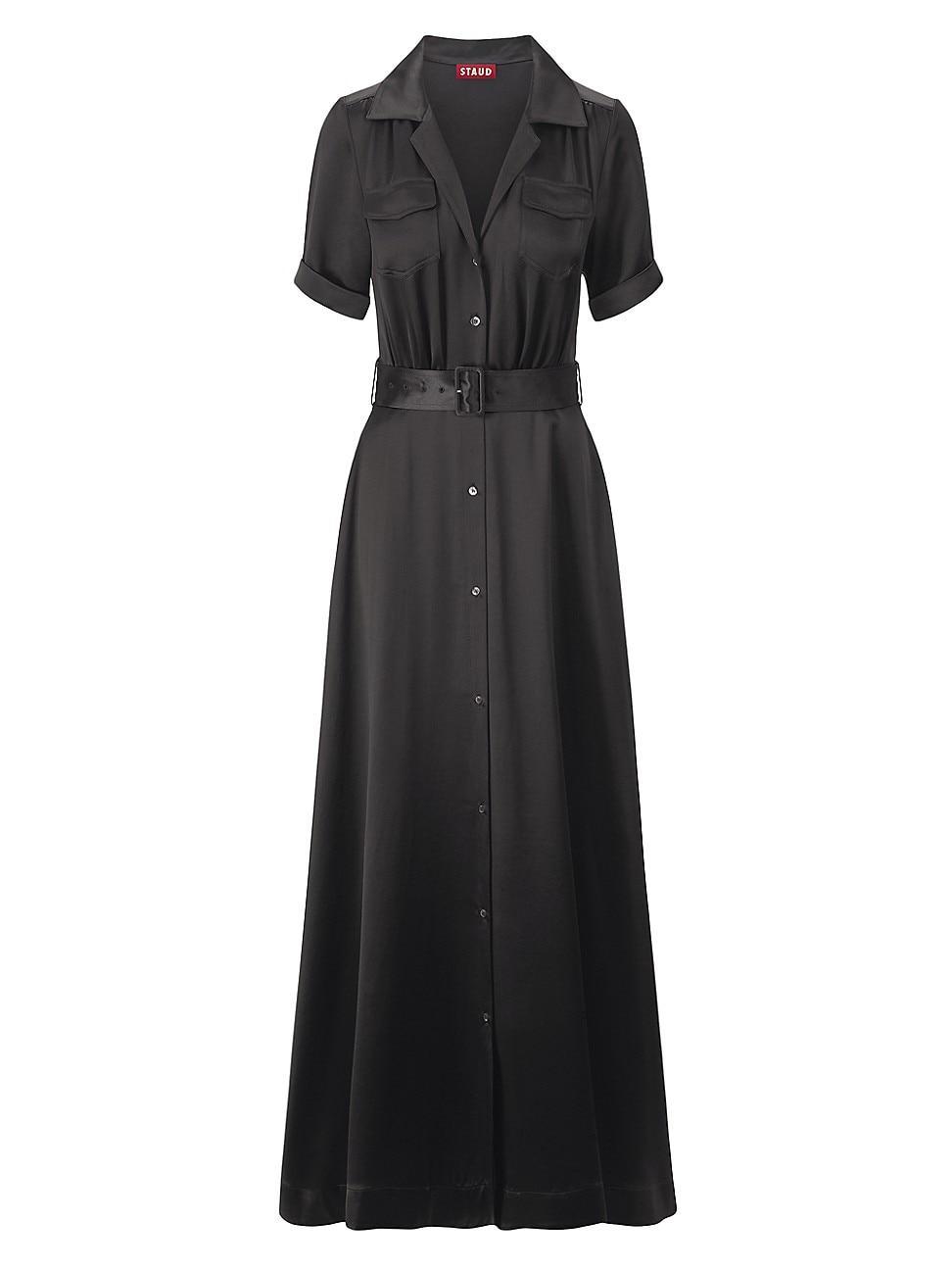Millie Belted Short-Sleeve Maxi Dress Product Image