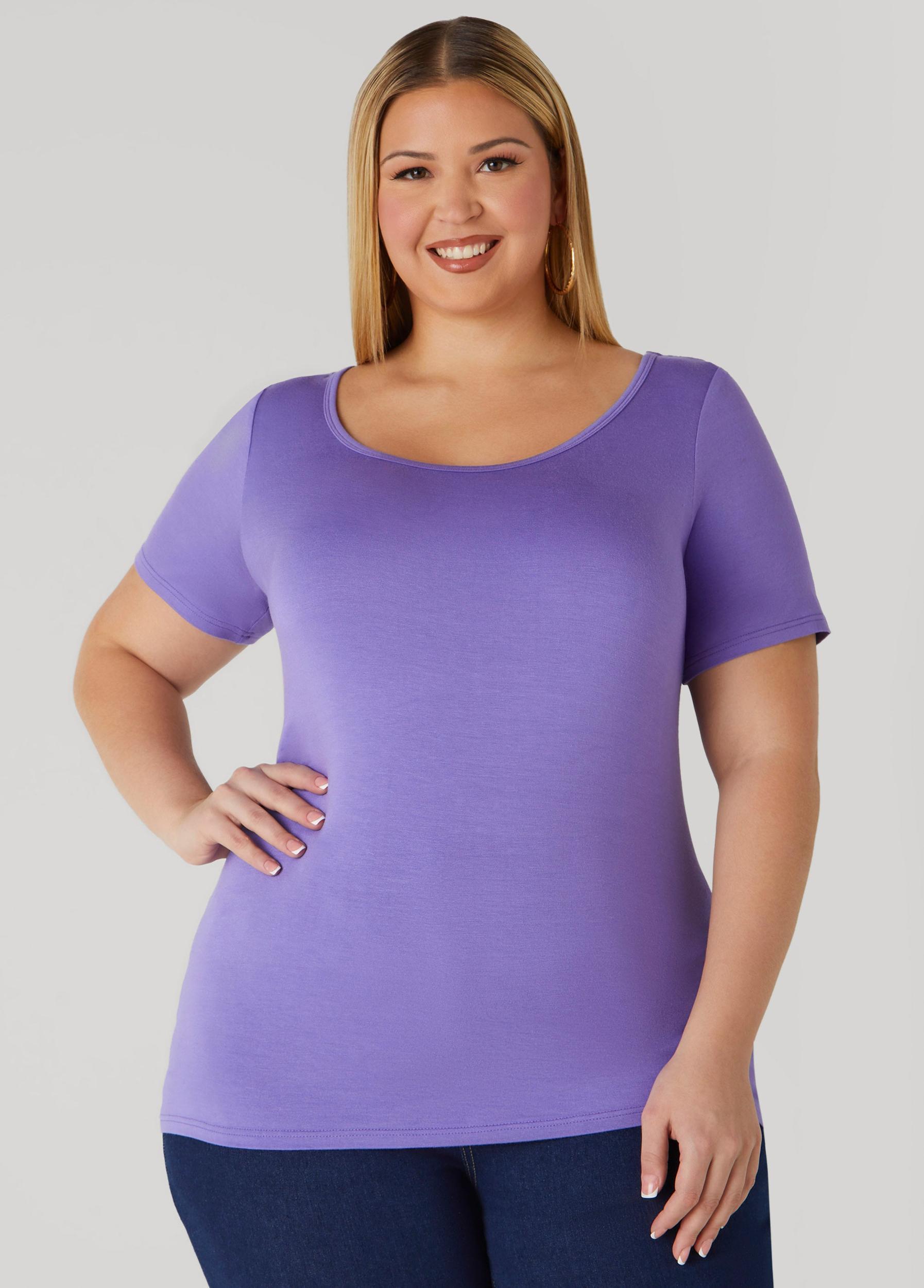 Basic Scoop Neck Tee Product Image