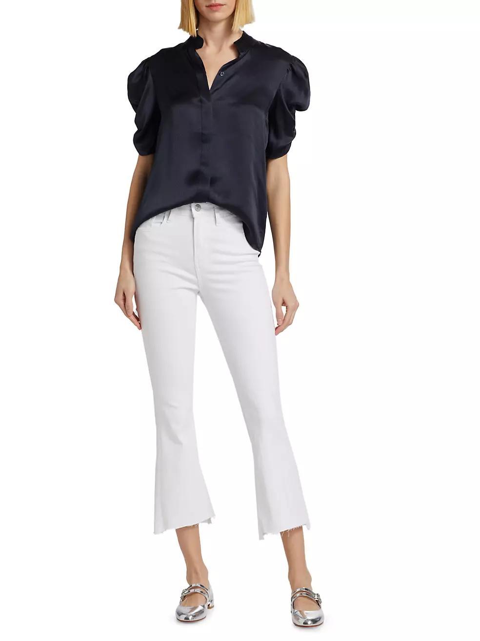 Le Crop Mini Boot Raw Stagger Pants Product Image