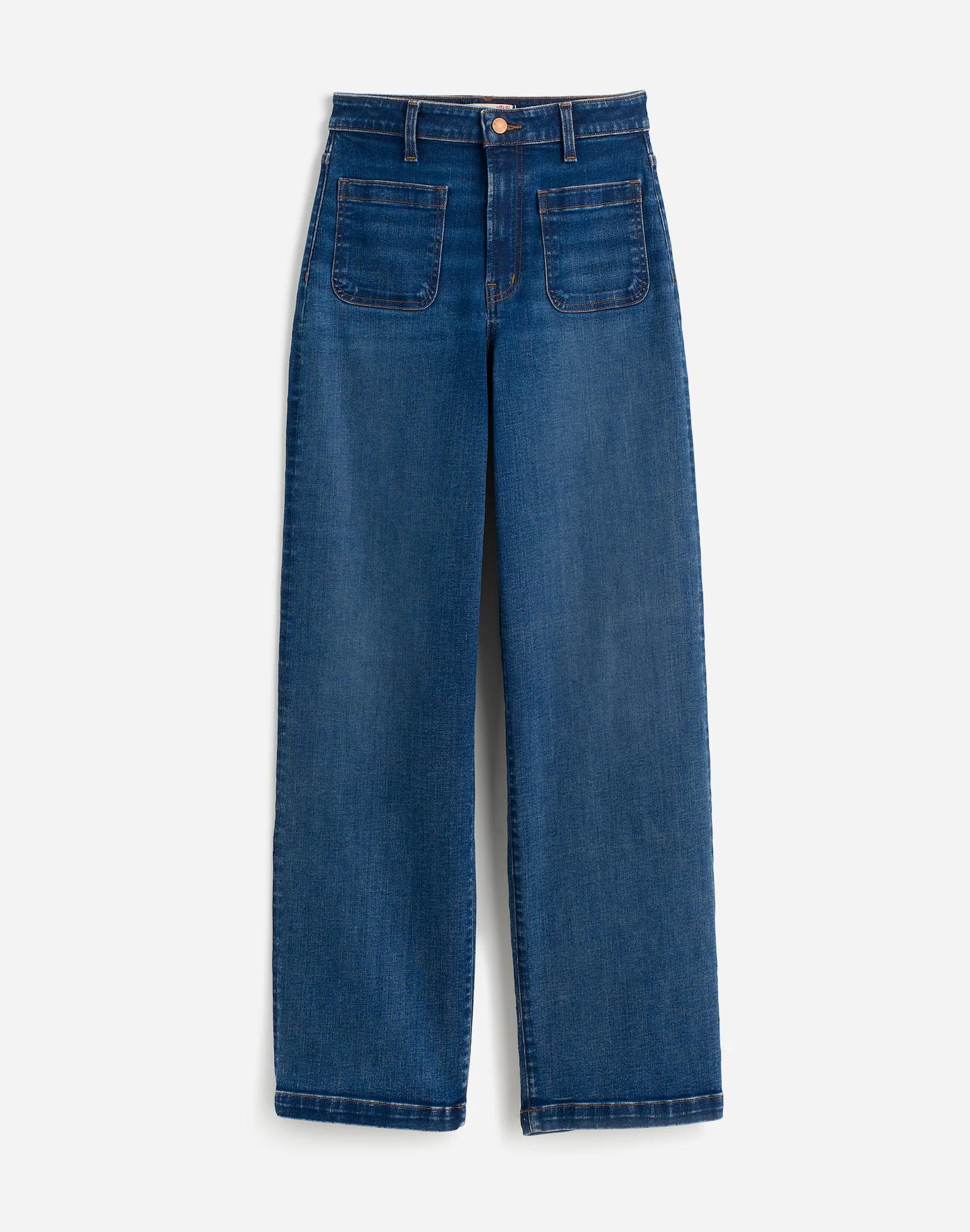 The Petite Curvy Emmett Wide-Leg Jean: Patch Pocket Edition Product Image