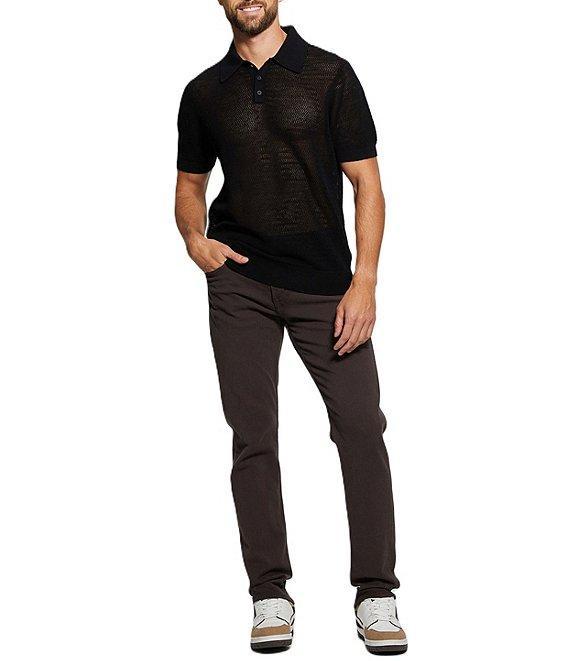 Guess Short Sleeve Open Herringbone Eric Polo Shirt Product Image