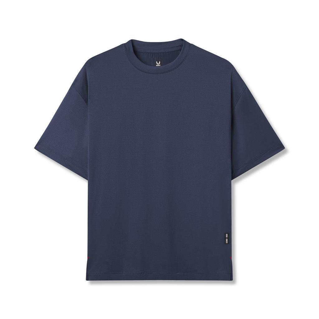 0822. AeroSilver® Oversized Tee - Black "RP" Product Image