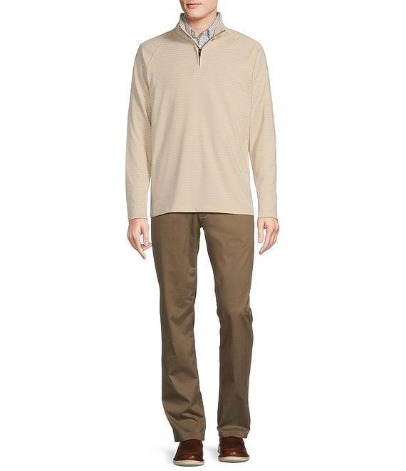 Cremieux Blue Label Long Sleeve Quarter Zip Stripe Pullover Product Image