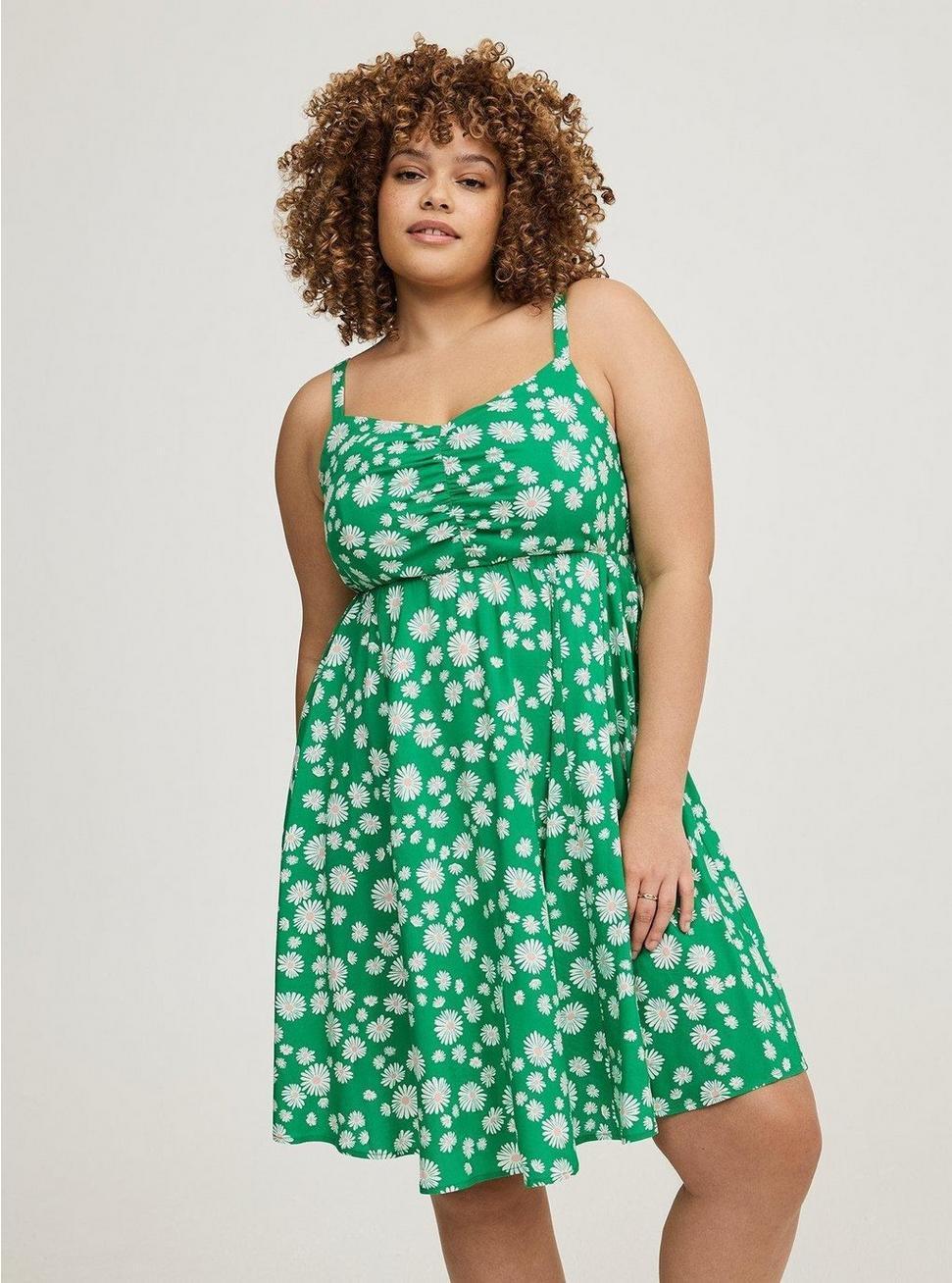 Challis Skater Mini Dress Product Image