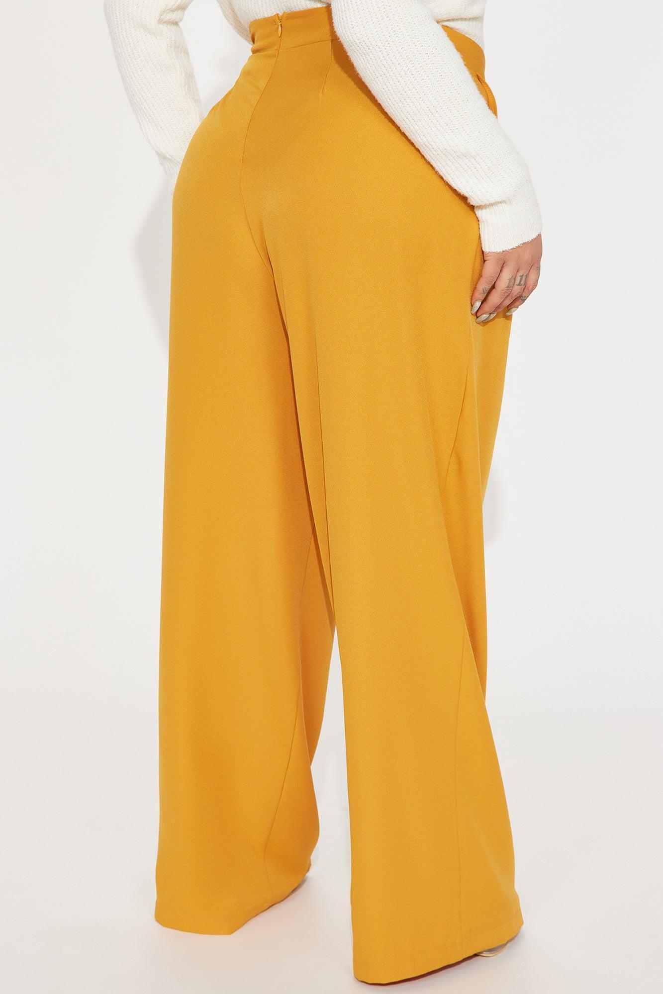 Feeling Focused Trouser - Mustard Product Image