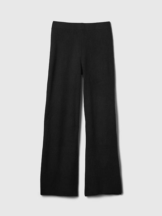 CashSoft Shaker-Stitch Sweater Pants Product Image