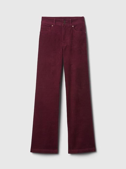 High Rise Corduroy Stride Wide-Leg Pants Product Image