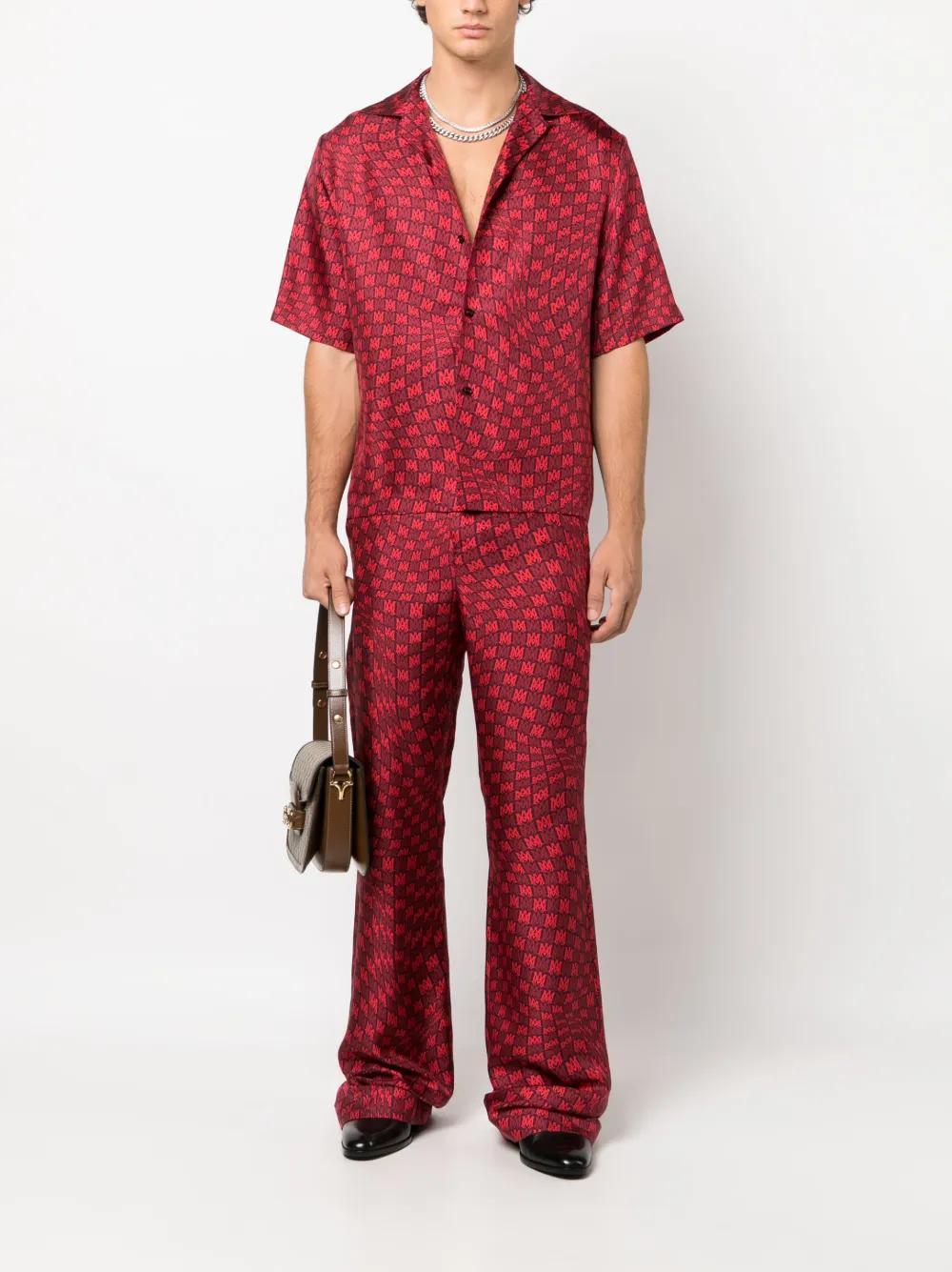 MA Warp silk flared trousers Product Image