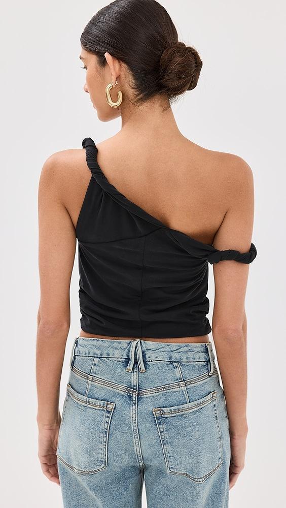 Good American Sandwashed Jersey Twist Tee | Shopbop Product Image