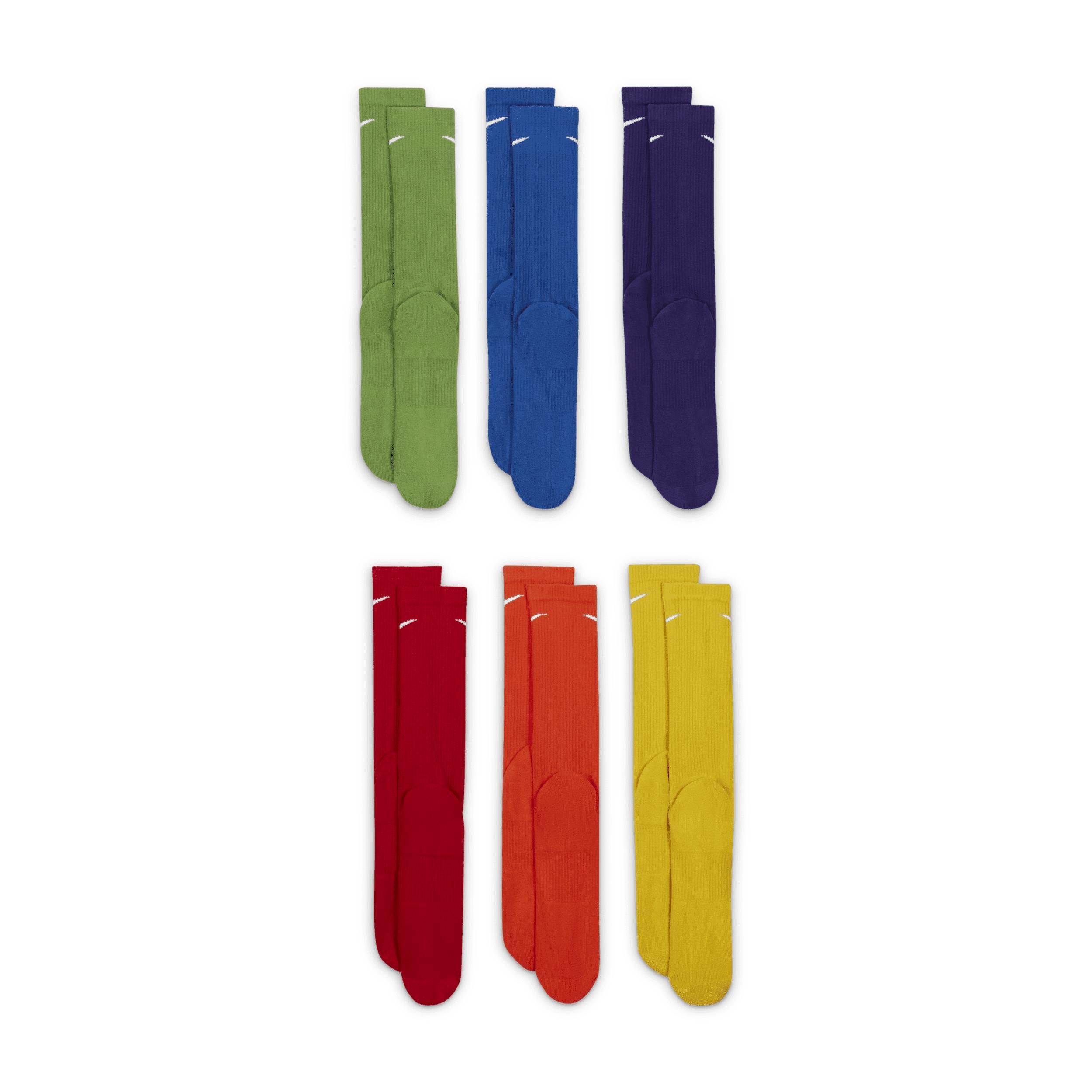Mens Nike 6-pack Everyday Plus Cushion Crew Training Socks Product Image