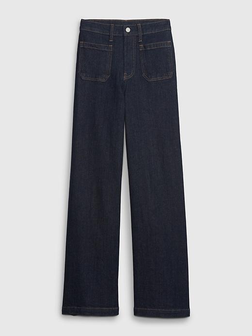 High Rise Stride Wide-Leg Jeans Product Image