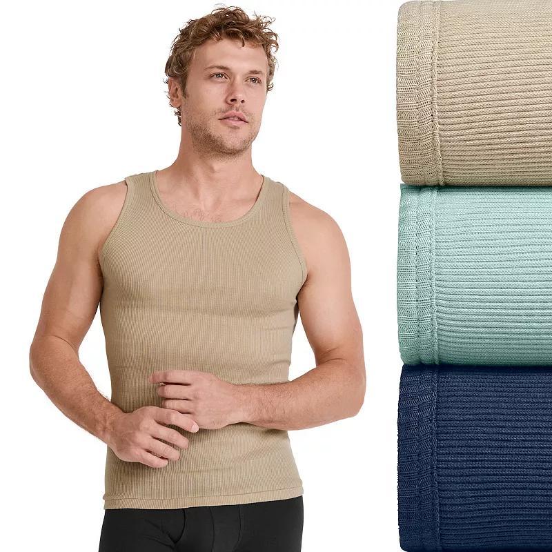 Big & Tall Jockey 3-pack Big Man Classic Tank Top A-Shirts, Mens Product Image