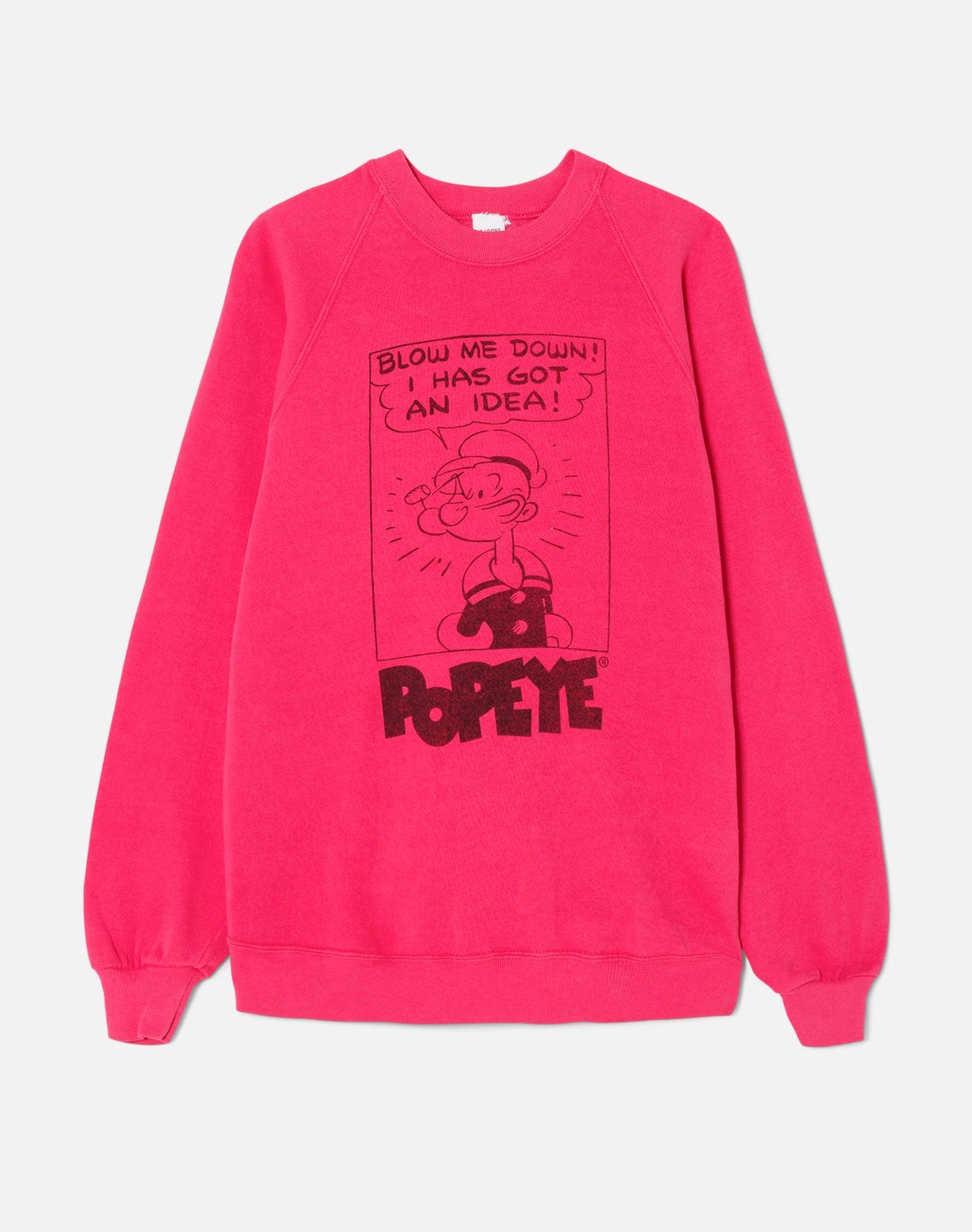 Upcycled "Popeye Idea" Sweatshirt - Assorted Product Image