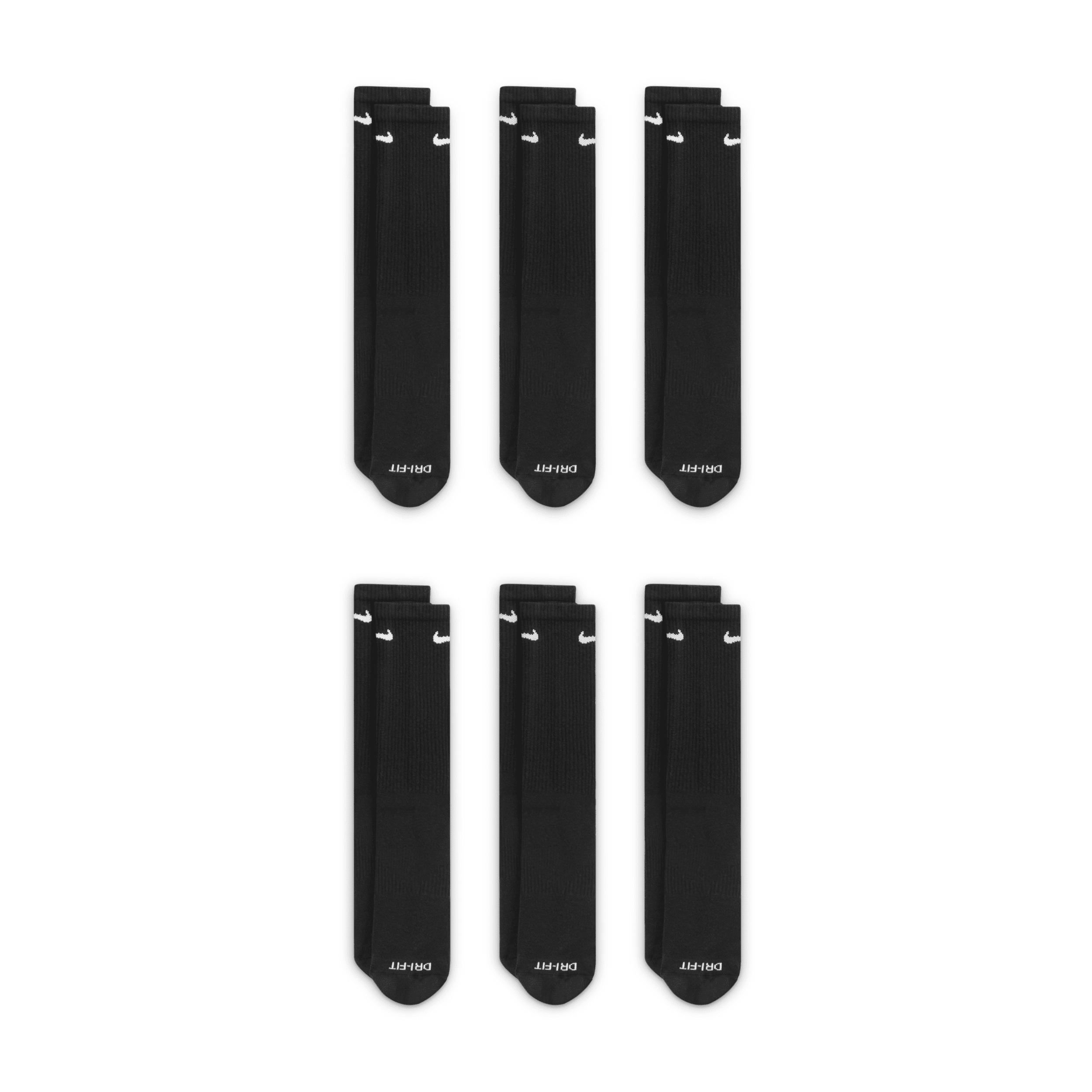 Mens Nike 6-pack Everyday Plus Cushion Crew Training Socks Product Image