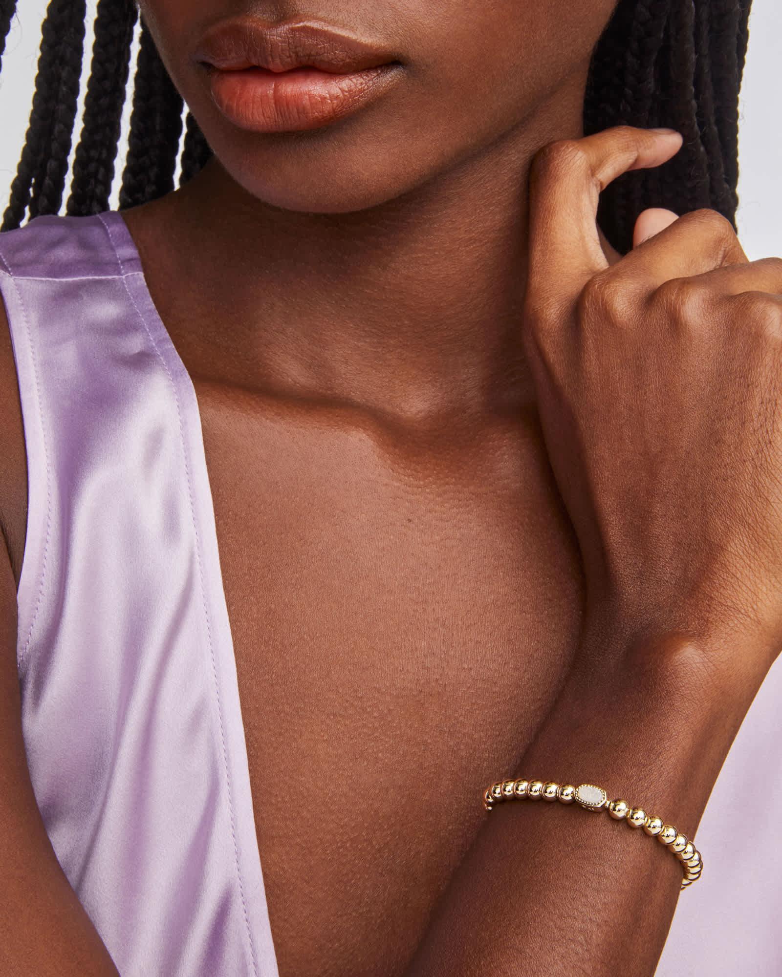 Mini Elaina Gold Stretch Bracelet Product Image