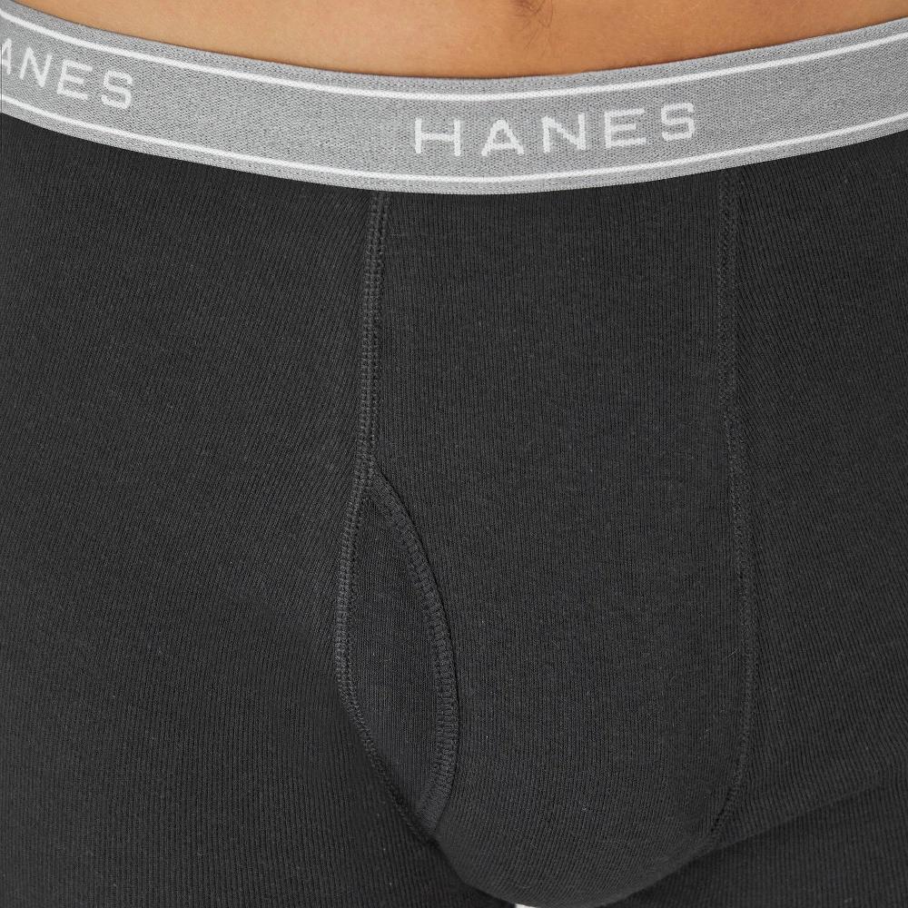 Hanes Men's Boxer Briefs 5pk - Black M: Tagless, Breathable, Moisture Wicking, Lightweight Fabric Product Image