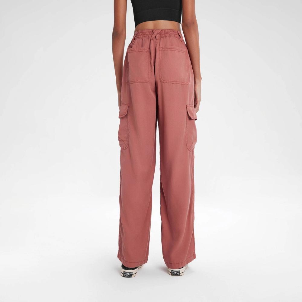 Womens High-Rise Straight Leg Cargo Pants - Wild Fable Rust 3X Product Image