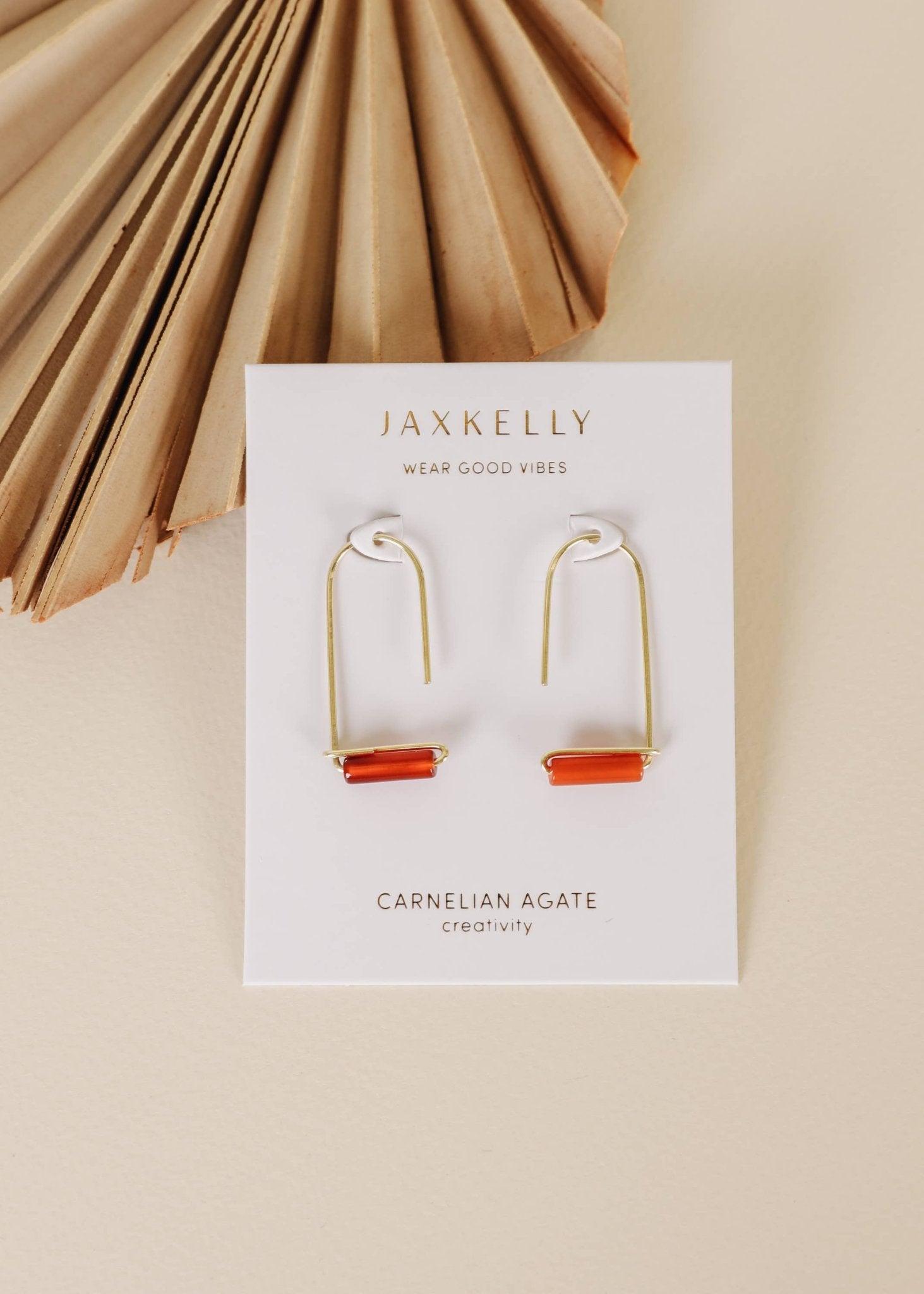 Carnelian Agate Drop Earring Product Image