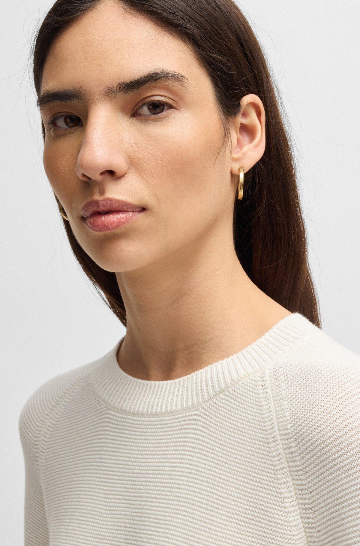 Knitted sweater in pure cotton Product Image