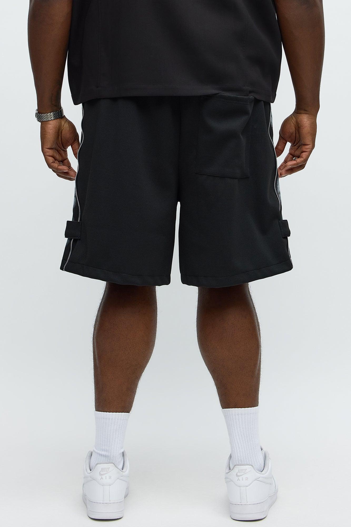 Relaxed Bright Stars Shorts - Black Male Product Image