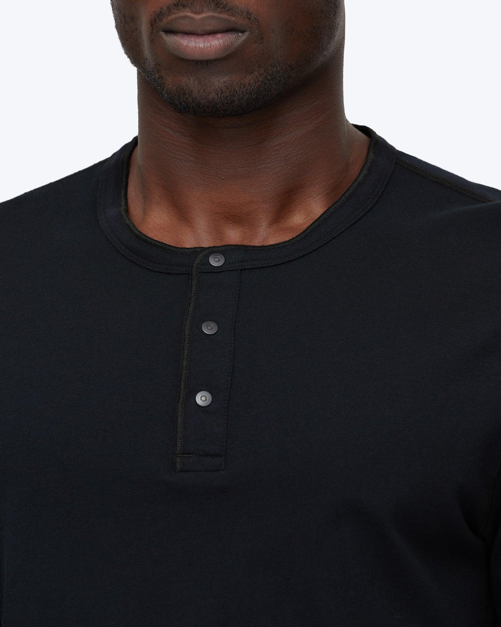 Kyoto Black Midweight Jersey Classic Long Sleeve Male Product Image