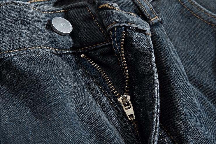RT No. 11076 WASHED BLUE STRAIGHT DENIM JEANS Product Image