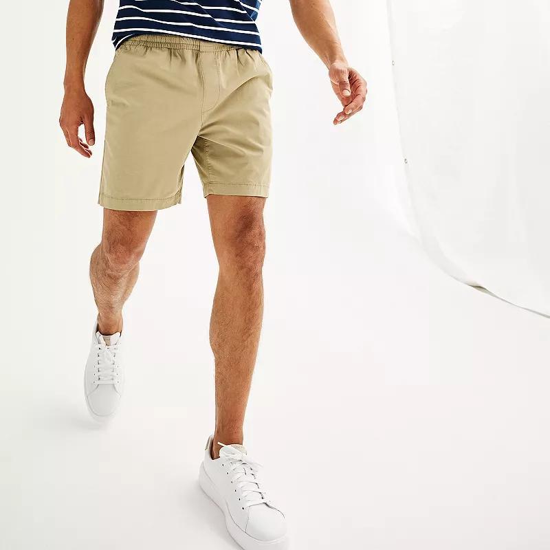 Men's Sonoma Goods For Life® 7" Everyday Pull-On Shorts, Size: Large 7 INCH, Sweet Pecans Product Image