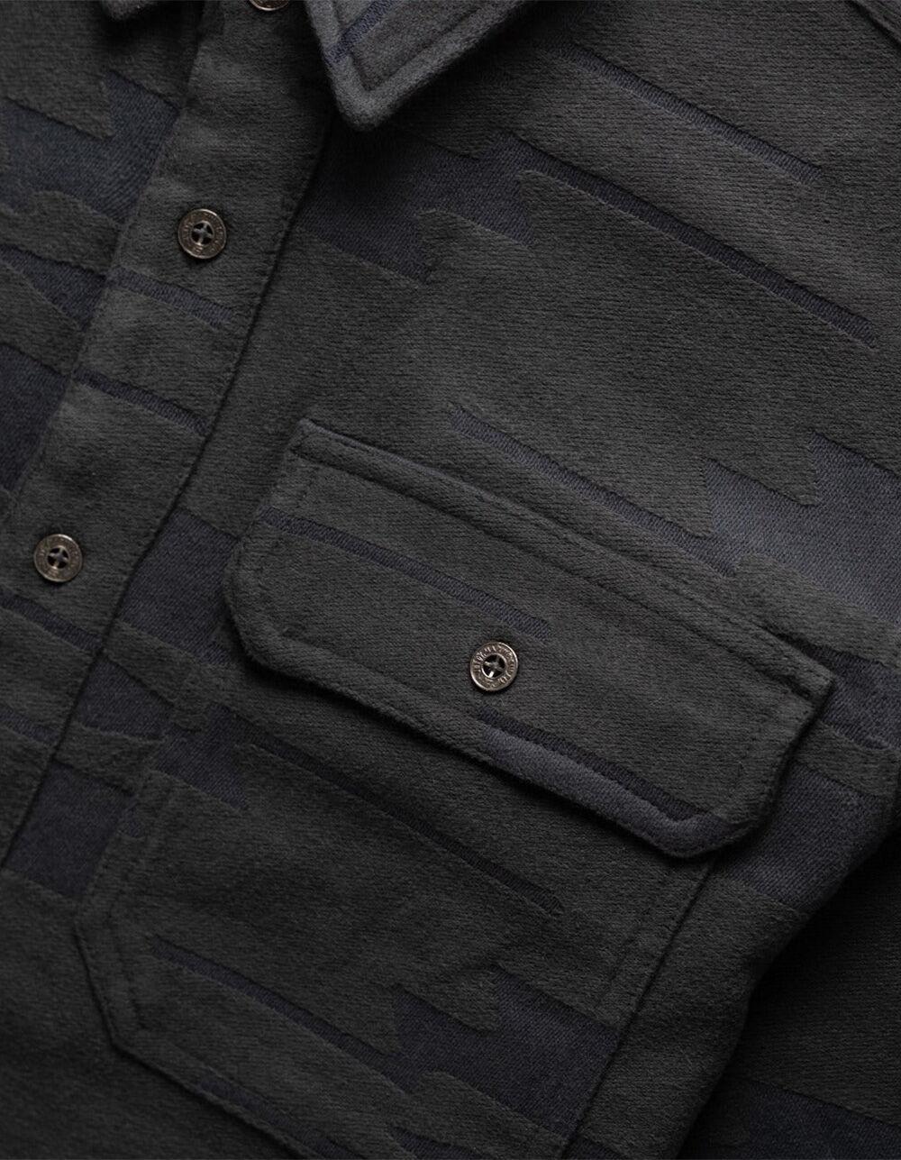 JETTY Horizon Mens Heavyweight Flannel - BLACK Product Image
