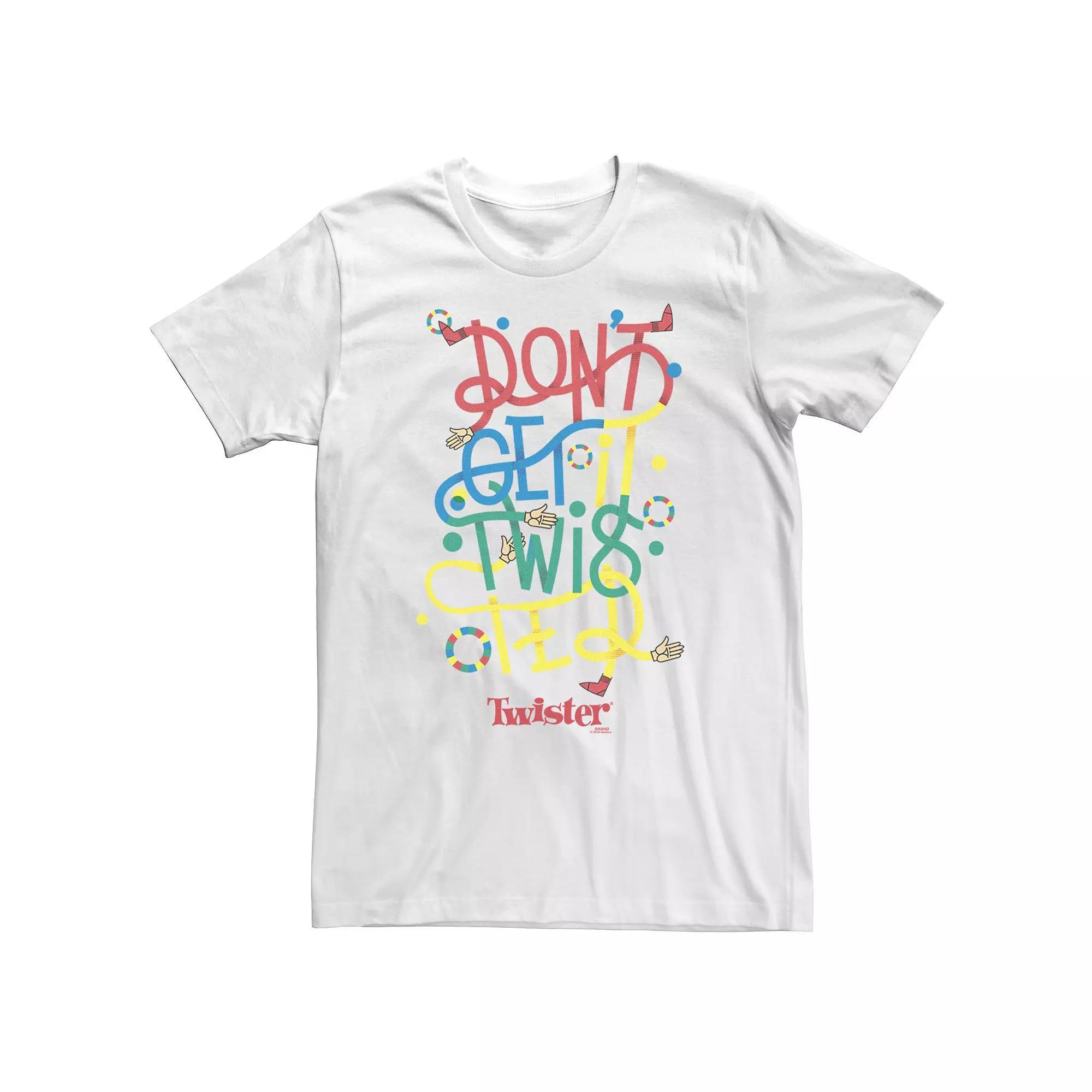 Big & Tall Twister Don't Get It Twisted Tee, Men's, Size: 4XLT, White Product Image