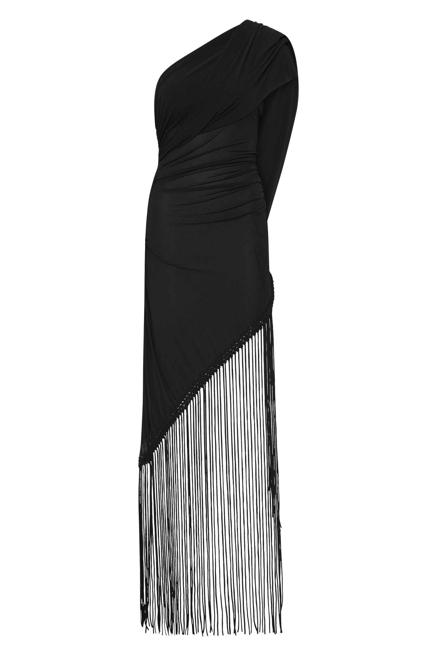Bijou Asymmetric Dress Black - Final Sale Product Image