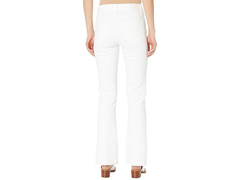 Paige Laurel Canyon High Rise Flare Jeans in Crisp White Product Image