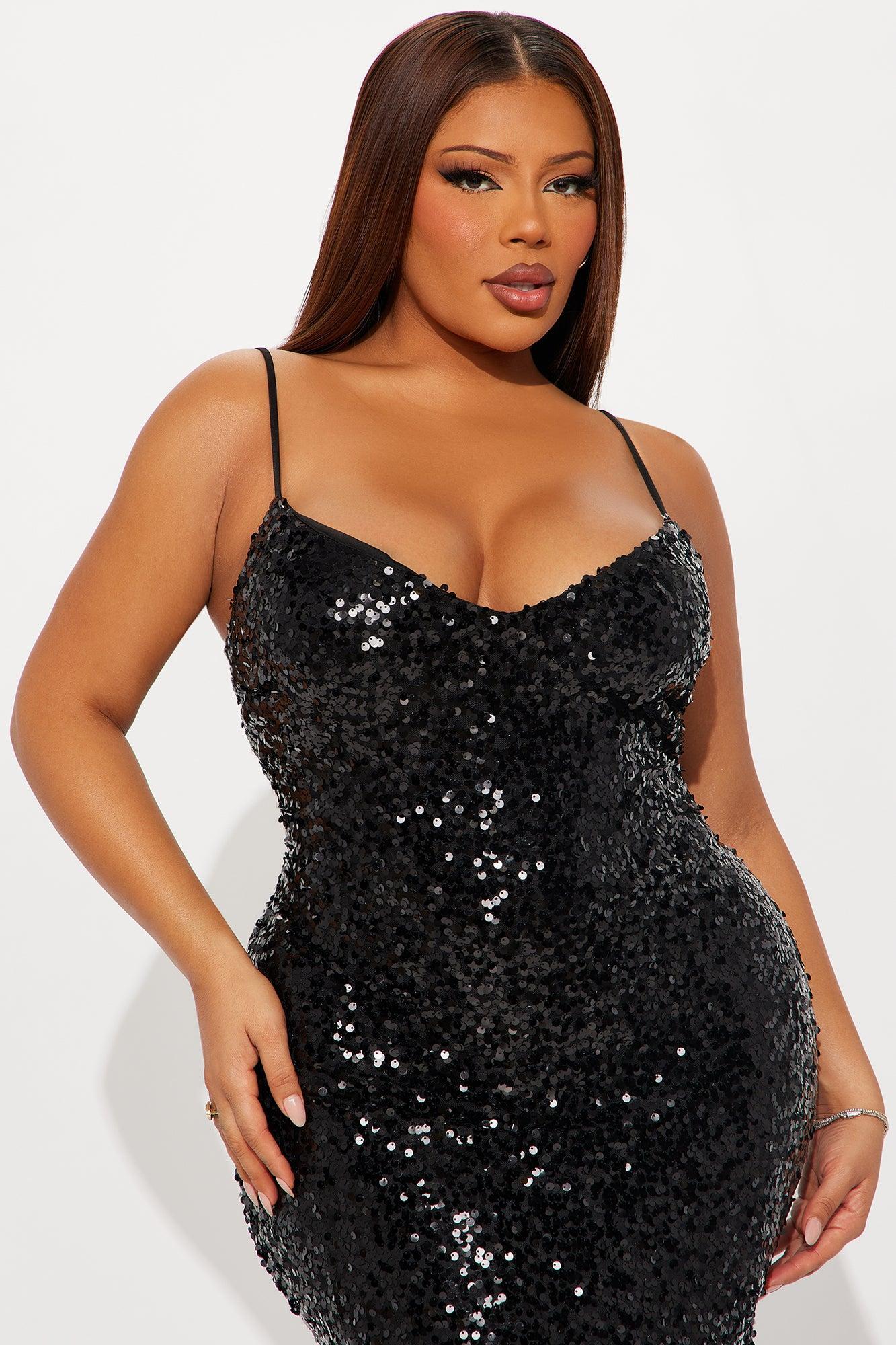 Midnights Sequin Gown - Black Product Image