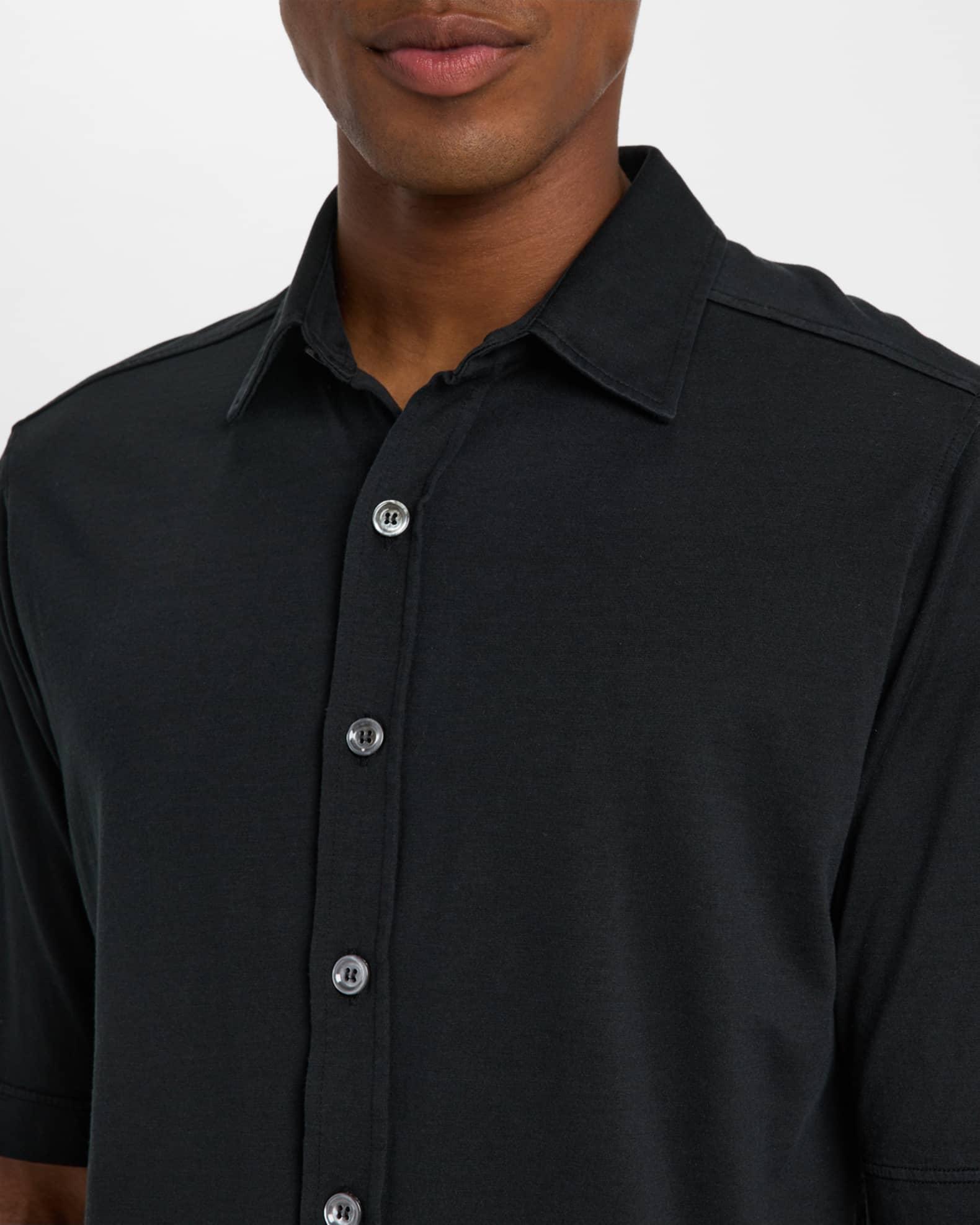 Mens Silk and Cotton Short-Sleeve Overshirt Product Image