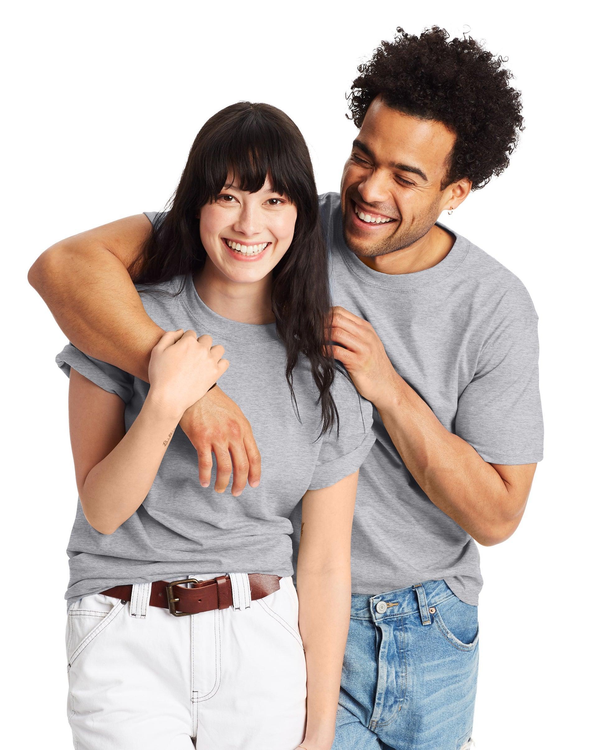Mens Hanes Beefy Heavyweight Tee Grey Heather Product Image