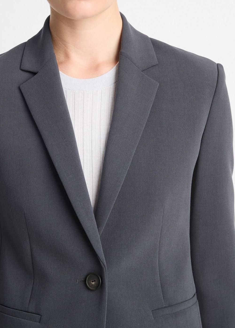 Womens Shrunken Blazer, Graphite, Size 12 Vince Product Image