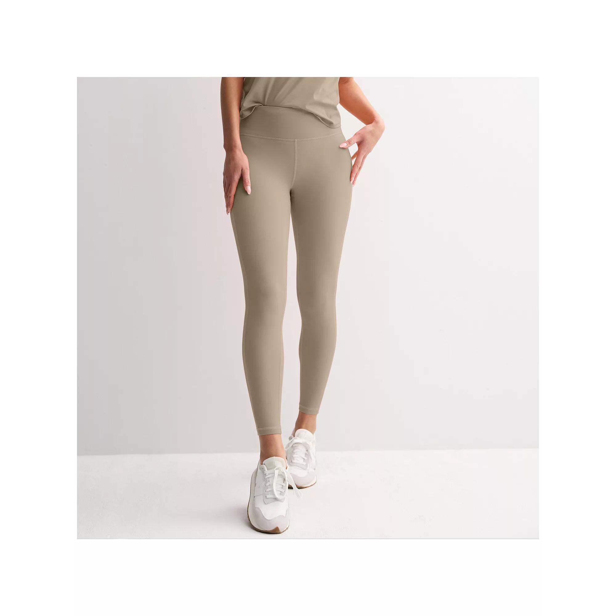 Women's Tek Gear® Essential Soft 7/8th Leggings, Size: Large, Kalari Green Product Image