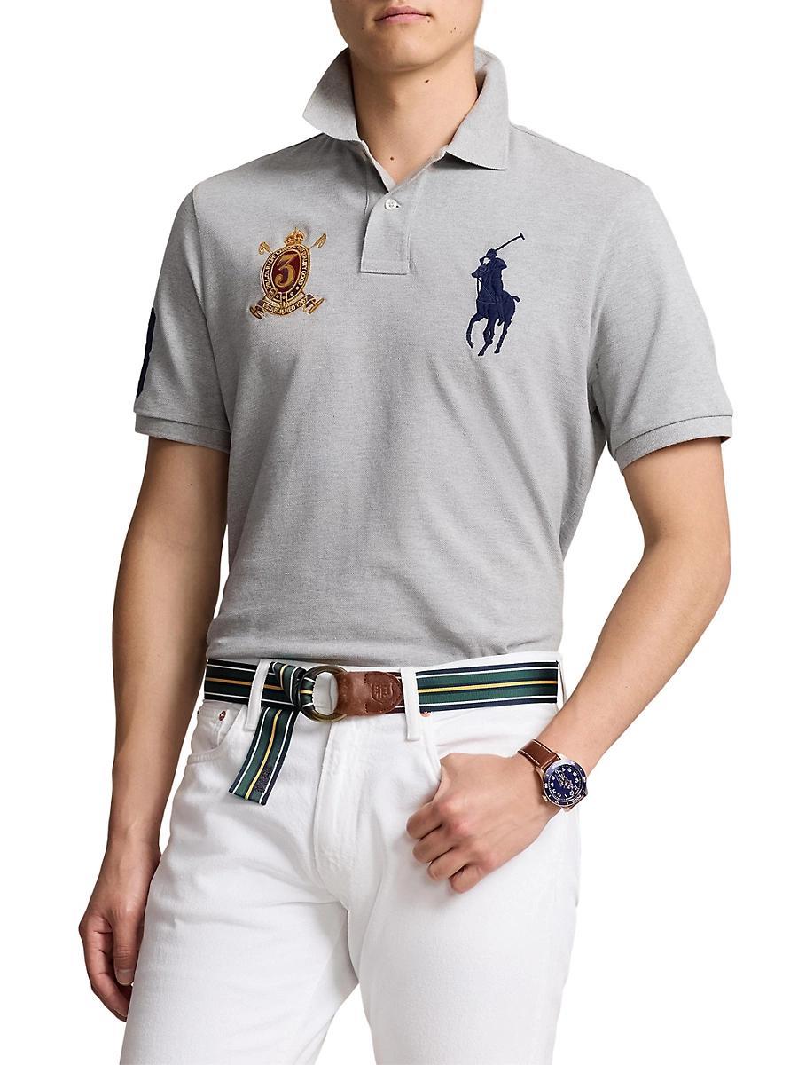 Mens Mesh Pony Sport Polo Shirt Product Image