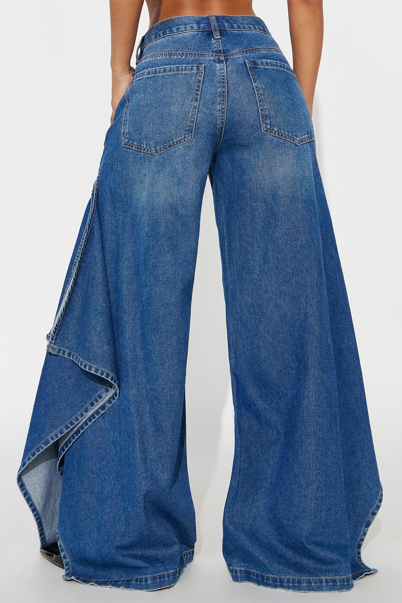 Not The Drama Wide Leg Jeans - Medium Wash Product Image