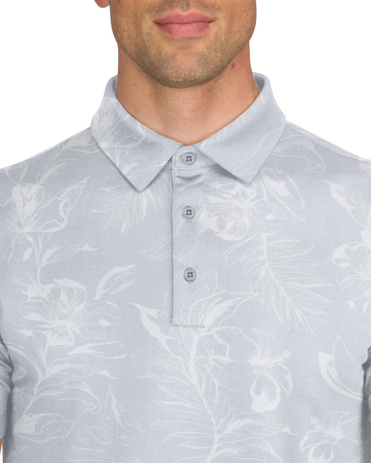 Three Sixty Six Men’s Print Golf Polos Male Product Image