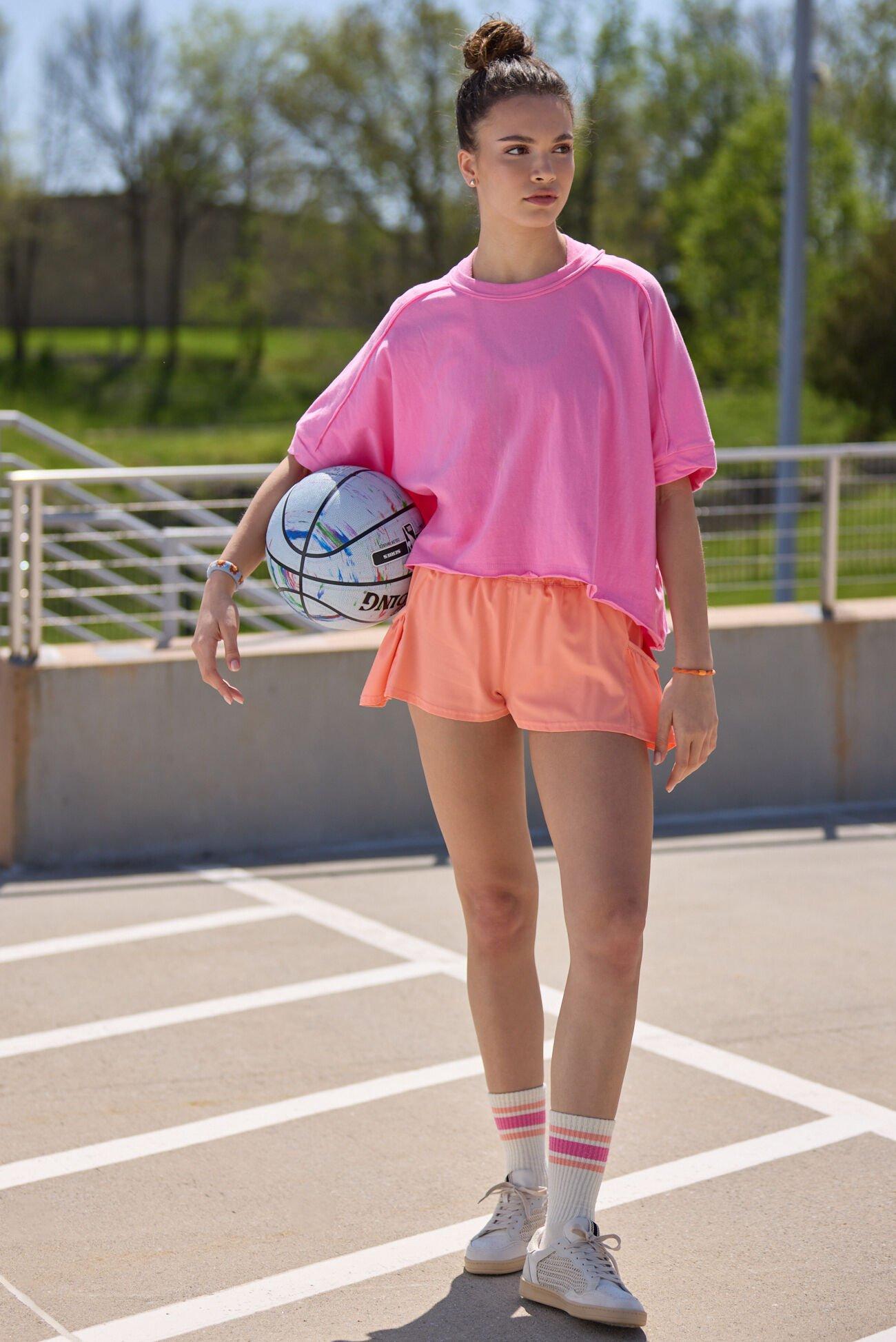 Play It Cool Crop Tee Product Image