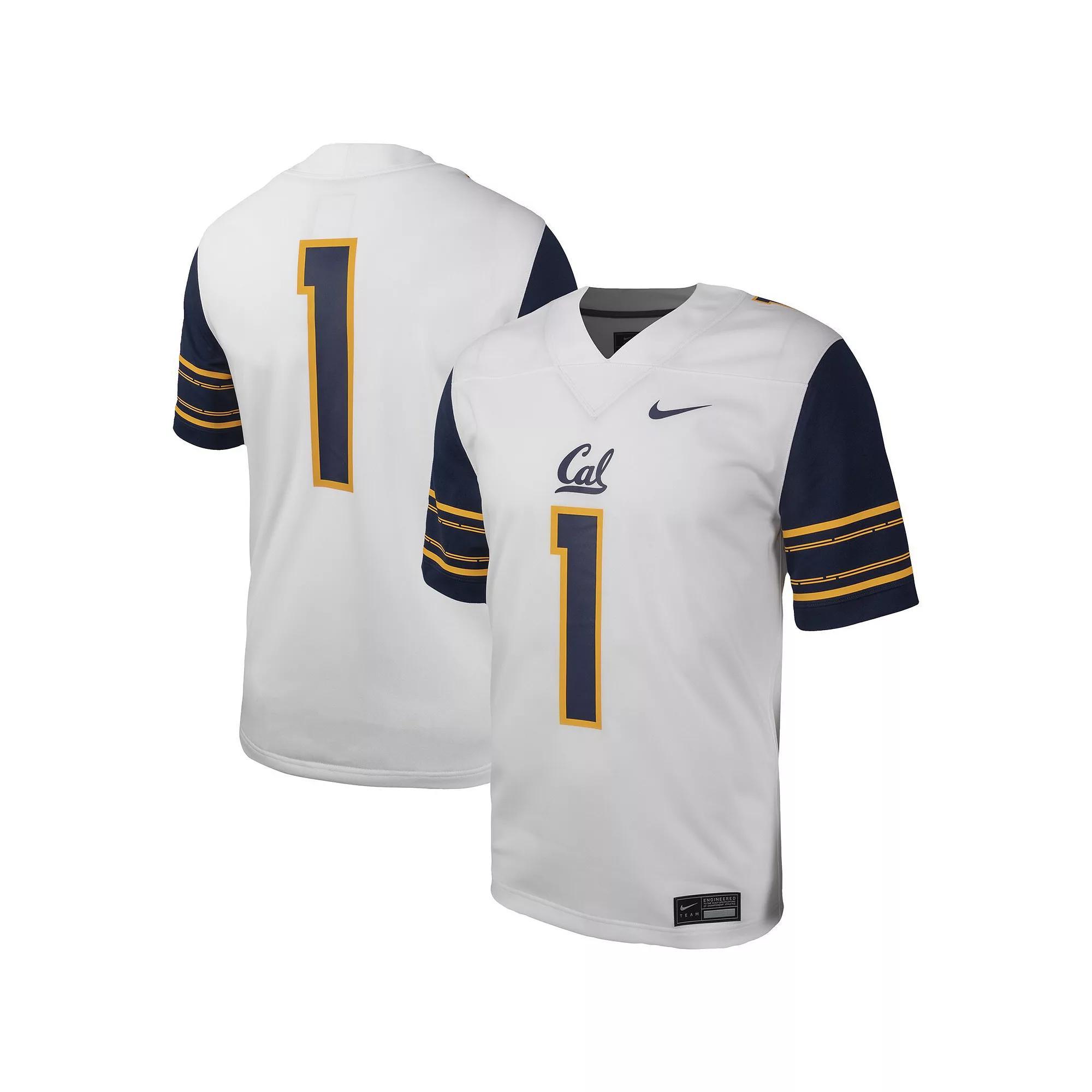 Men's Nike #1 White Cal Bears Untouchable Football Replica Jersey, Size: Medium Product Image
