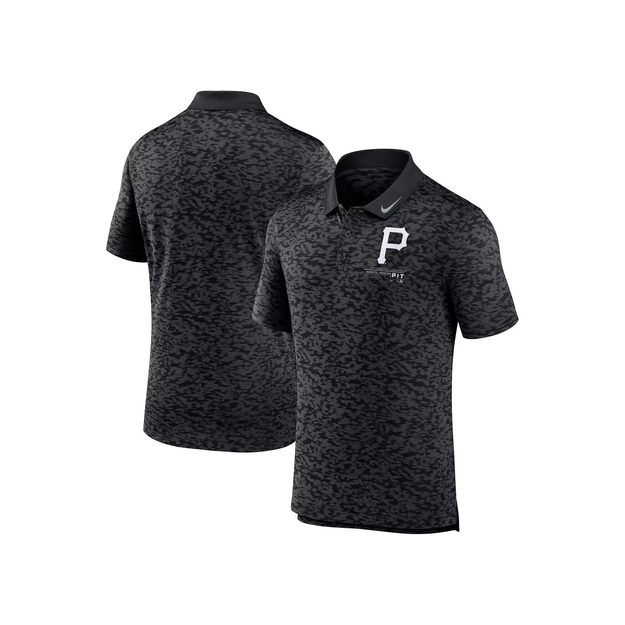 Men's Nike Black Pittsburgh Pirates Next Level Polo, Size: Small Product Image